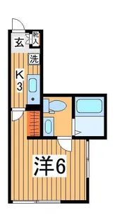 グランディール柏【1階】の間取り