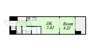 レオンコンフォート梅田北【6階】の間取り