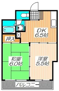 シンコーメゾン扇町【6階】の間取り
