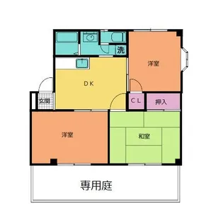 ハイツベルドール【1階】の間取り