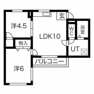 メゾンおちあい【2階】の間取り