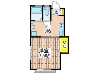 サンライズビュ-【1階】の間取り