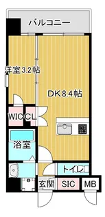 エスリードレジデンス都島NORTH【2階】の間取り
