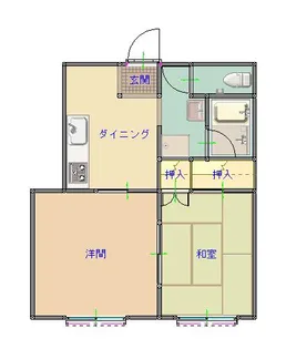 サンフラワーハイツ【2階】の間取り