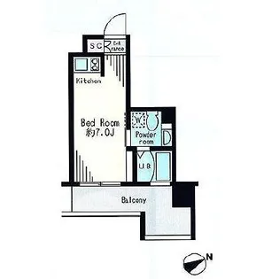 レジディア市谷薬王寺【5階】の間取り