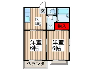 茜ハイツ【2階】の間取り