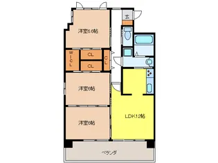 ラ・ポーゼ・ロワイヤル【7階】の間取り