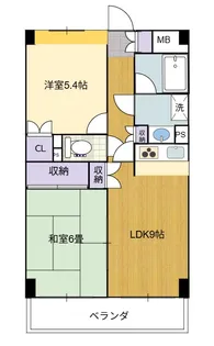 フレール仙台泉中央【6階】の間取り