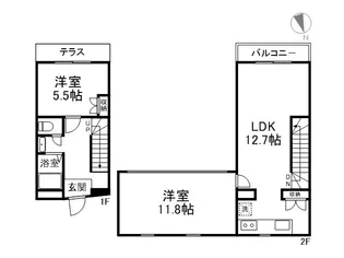 マナーハウス【1階】の間取り