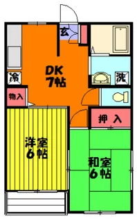 エクセラン【1階】の間取り