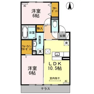 クレール・T【1階】の間取り