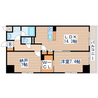 アロッジオ金剛【9階】の間取り