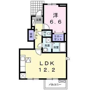 サンブリーゼ東山E【1階】の間取り