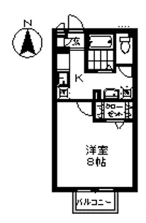 グリーンコーポ【1階】の間取り