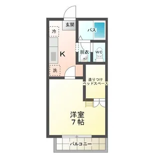 フルールハイツ【2階】の間取り