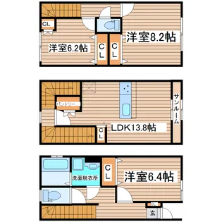 Prim RoseVの間取り