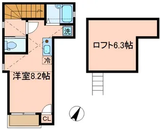 バーミープレイス大塚【2階】の間取り