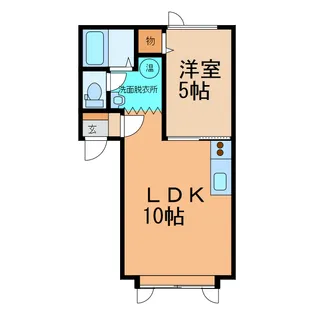 メゾンドエルム【2階】の間取り