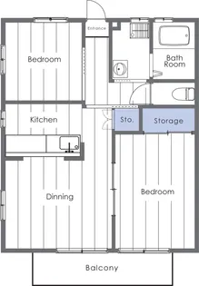 グレースコート【1階】の間取り