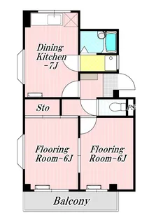 第2田中ハイツ【3階】の間取り