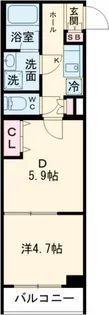 プラネソシエプラス桜台【3階】の間取り