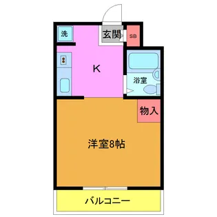 マウントヴィレッジV【2階】の間取り