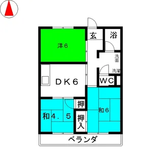 タートルヒルズ黒沢台【3階】の間取り