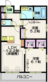 リビオン【1階】の間取り