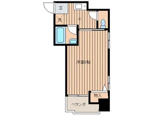 ヴィレッジヒル上町台【5階】の間取り