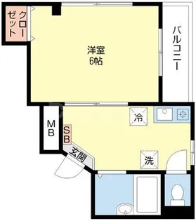 ネオ・クリスタルビル・ネジメ【5階】の間取り