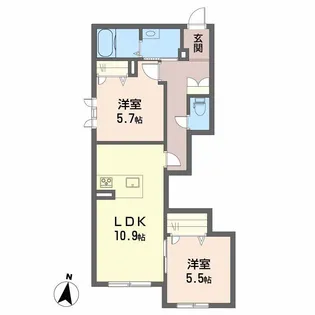 リラフォート国領【1階】の間取り