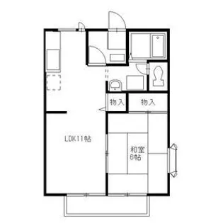 アムールアドニスII【2階】の間取り