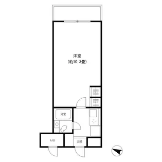 ピュアハイム本田【8階】の間取り