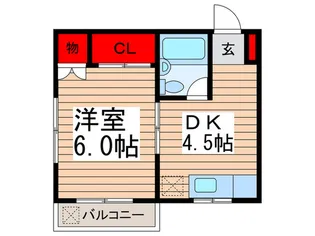 コ-ポクレ-ル【2階】の間取り