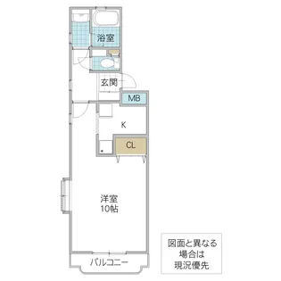 アニバーサリー日立【2階】の間取り
