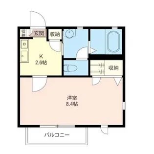 ディアス・ナンブ【1階】の間取り