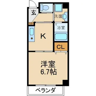 グッドハーベスト【7階】の間取り