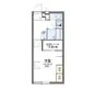 レオパレスフォルテ【1階】の間取り