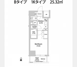 BRISA本郷真砂【8階】の間取り
