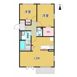 ハイムスクエア石巻双葉四番館【1階】の間取り