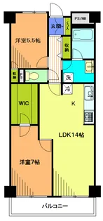 シャンボール瀬田【5階】の間取り