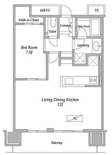 ワテラスタワーレジデンス【34階】の間取り