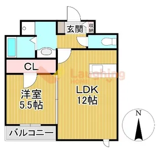 アレイII【3階】の間取り