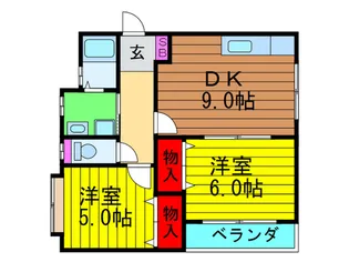 ドミールK&M【1階】の間取り
