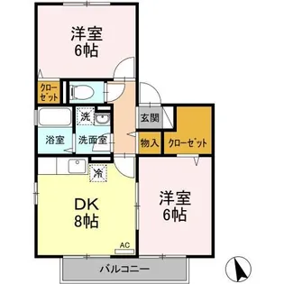 パインテール【2階】の間取り