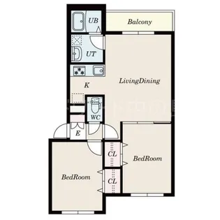 クレスト澄川【2階】の間取り