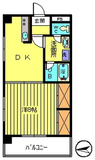 第5サクママンション【6階】の間取り
