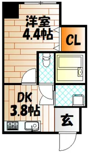 京町プレイスレジデンスI【3階】の間取り