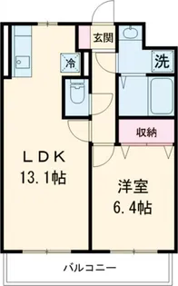 モア ベリー【6階】の間取り
