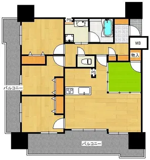 アンピール大村ステーションツリー【6階】の間取り